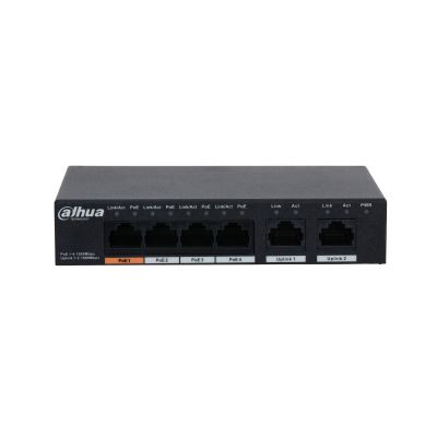 Dahua DOD Switch 6 Gigabit port 4 PoE, PFS3006-4GT-60