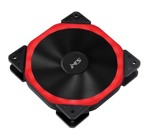 MS FREEZE L252 crveni LED ventilator