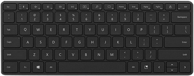 MS Compact Bluetooth Keyboard Black, 21Y-00030