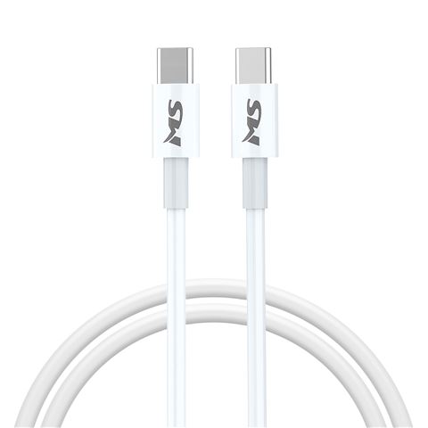 MS CABLE USB-C -> USB-C, PD 100W 1m, bijeli
