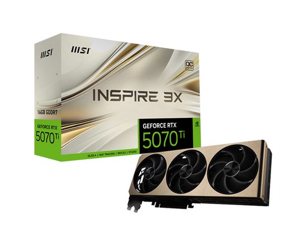 VGA MSI RTX 5070TI 16G INSPIRE 3X OC +