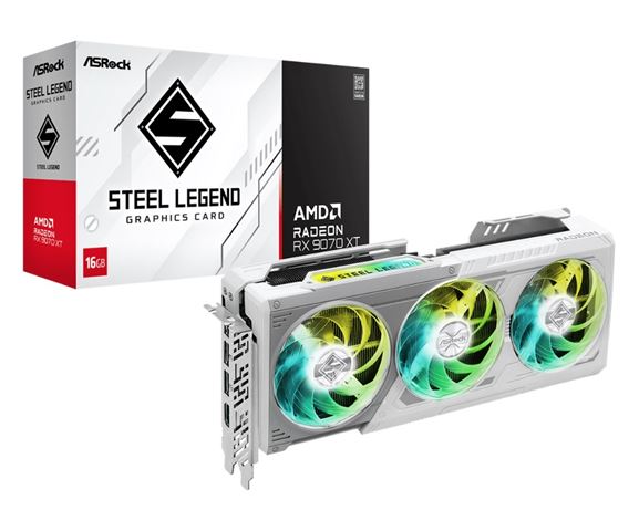 VGA ASR RX 9070 XT Steel Legend 16GB