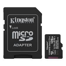 MEM SD MICRO 128GB Kingston Canvas Select Plus + Adapter SDCS3/128GB