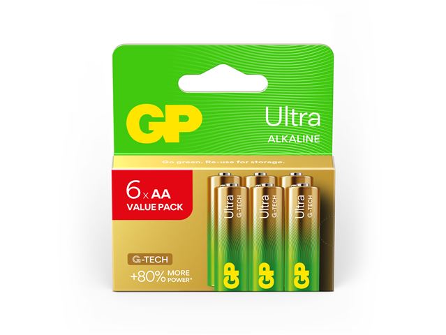 GP baterije LR6-SBV6 AA Ultra Alkaline