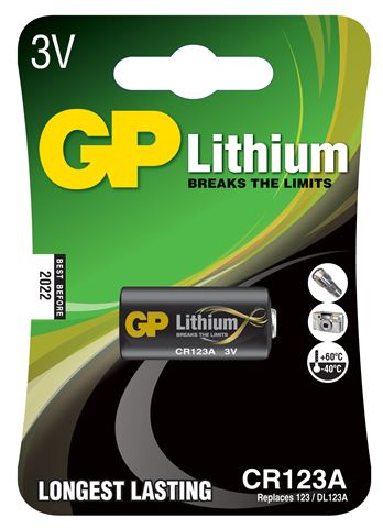 GP baterije CR123A-U1 Lithium Photo