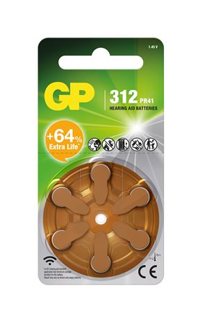 GP baterije ZA312F-ELTD6 Zinc Air Button