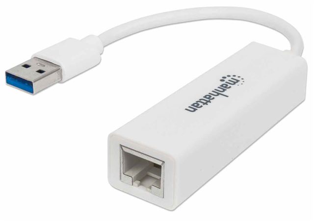 MH adapter USB-A 3.0 to RJ-45 Gigabit, bijeli