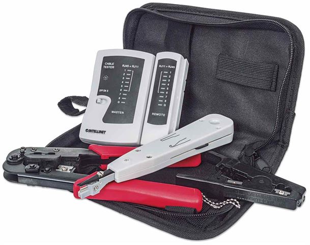 LAN Network Kit, LAN Tester/LSA punch down tool/Crimping Tool...